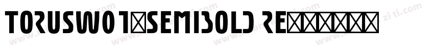 TorusW01-SemiBold Re字体转换